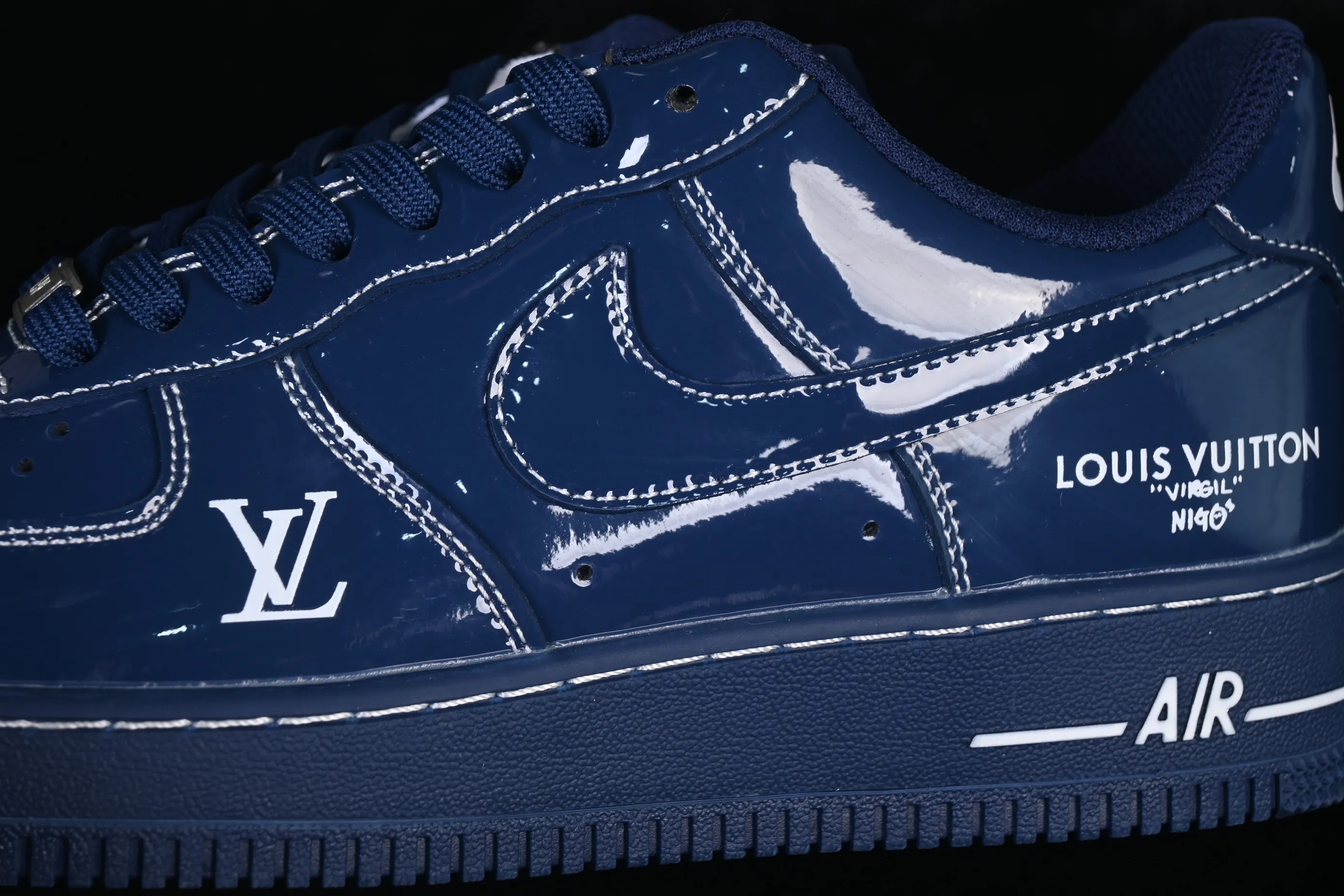 All Categories Nk Air Force 1 Air Force Series Nk Air Force 1 Low Air Force Low Nike Air Force 1'07 Low LV Co-branded Glazed Blue Air Force One Low Casual Shoes NH0601-524